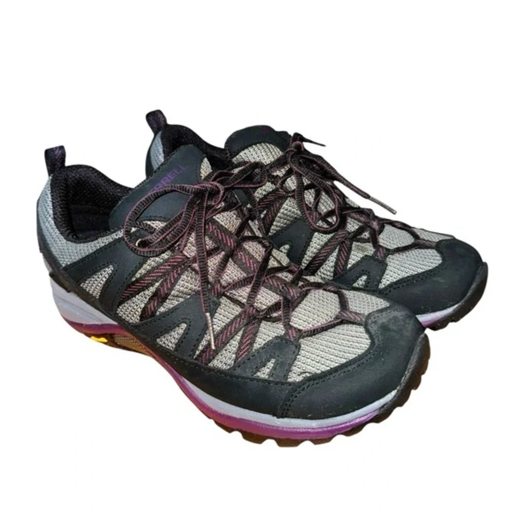Merrell Siren Edge Q2 Waterproof Womens 9 Pre-Owned Hiking Shoes Grey‎ J035326
